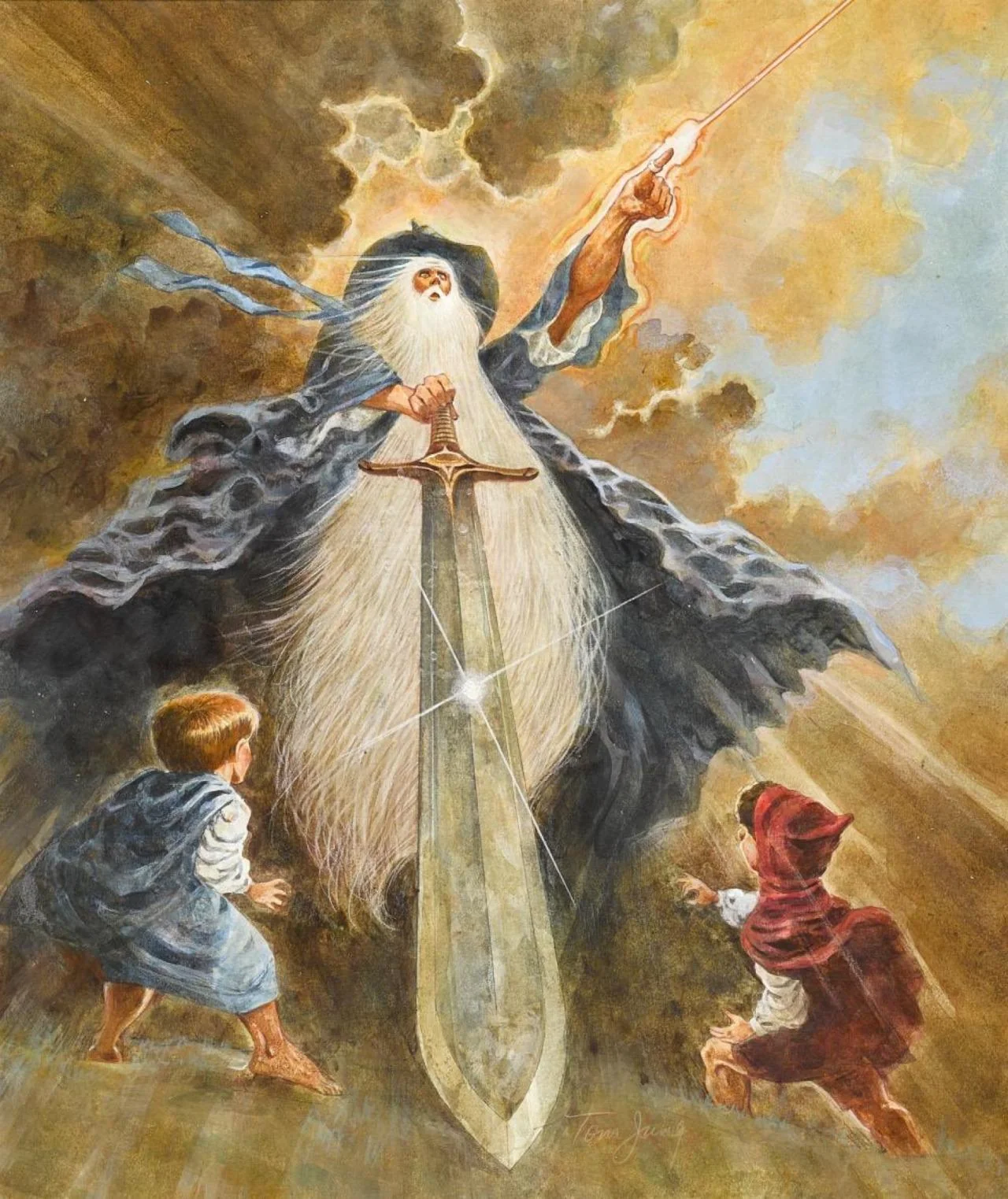 gandalf, fordo, and sam